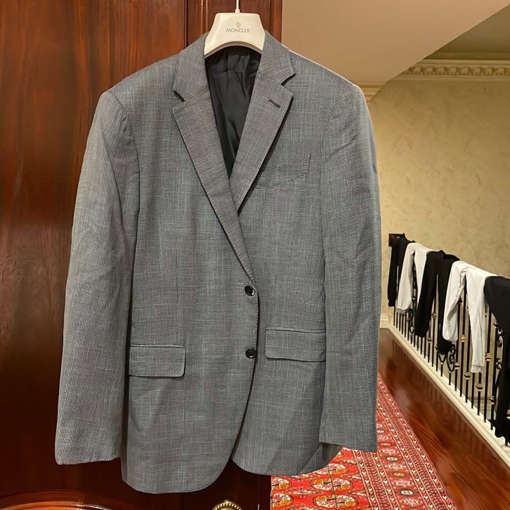 Zegna jacket blue gingham